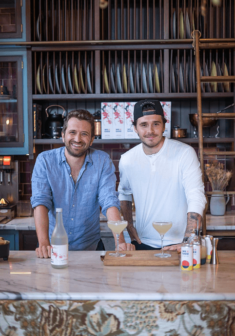 Brooklyn Beckham and WeSake in the Garden Room at Maxwell Social